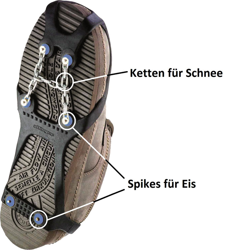 Yeti - Schuhspikes mit Kette für Schnee | Ottinger